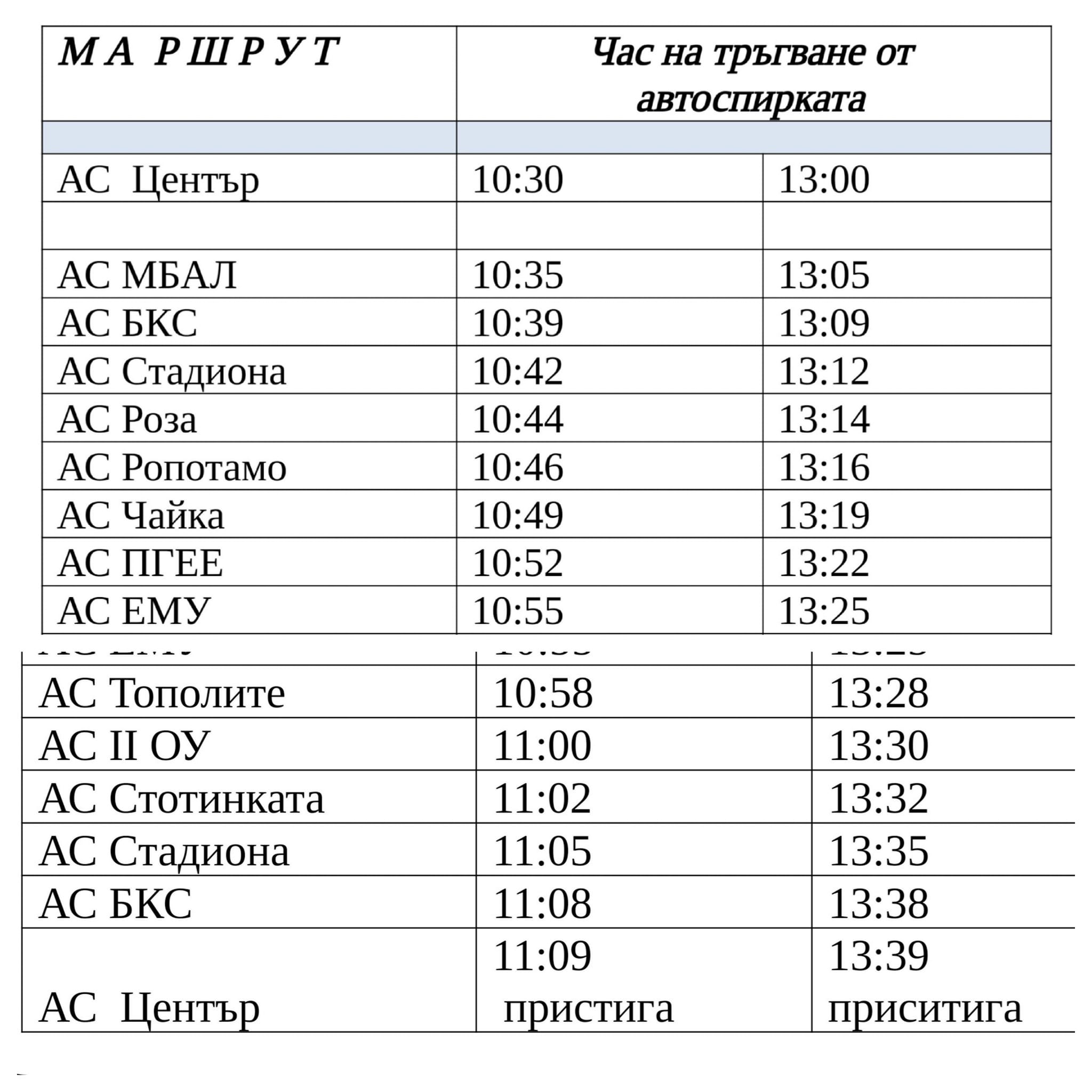 Нова експериментална автобусна линия в Гълъбово Нова експериментална автобусна линия в Гълъбово