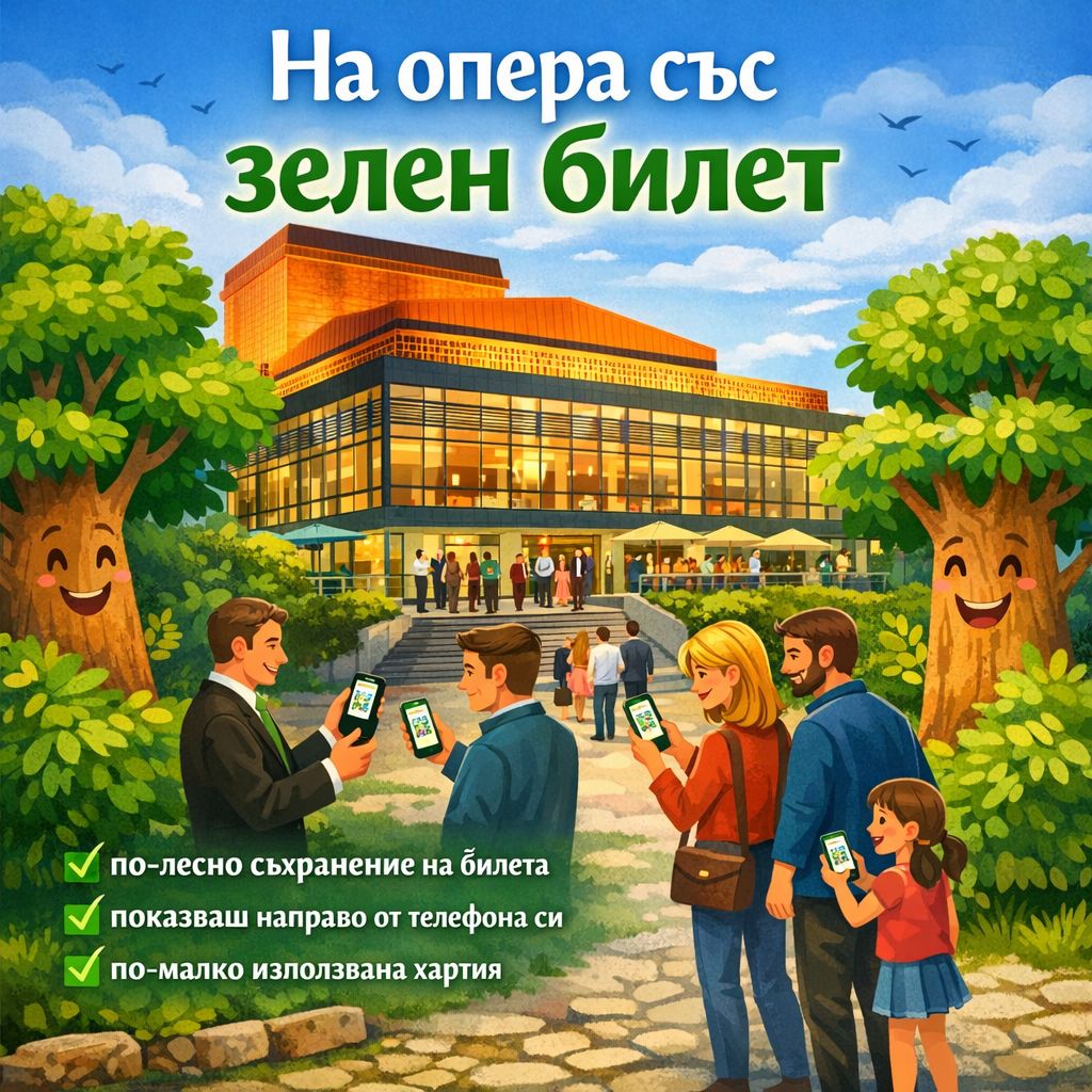 Въвеждат „зелен билет“ в Операта Въвеждат „зелен билет“ в Операта