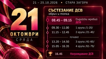 Държавното първенство по художествена гимнастика започва днес в Стара Загора
